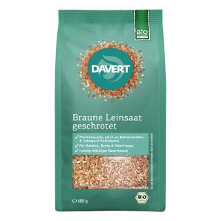 Braune Leinsaat geschrotet 400g