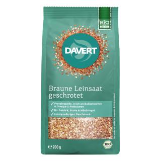 Braune Leinsaat geschrotet 200g