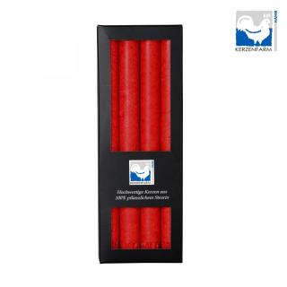 Stearin Stabkerze rot