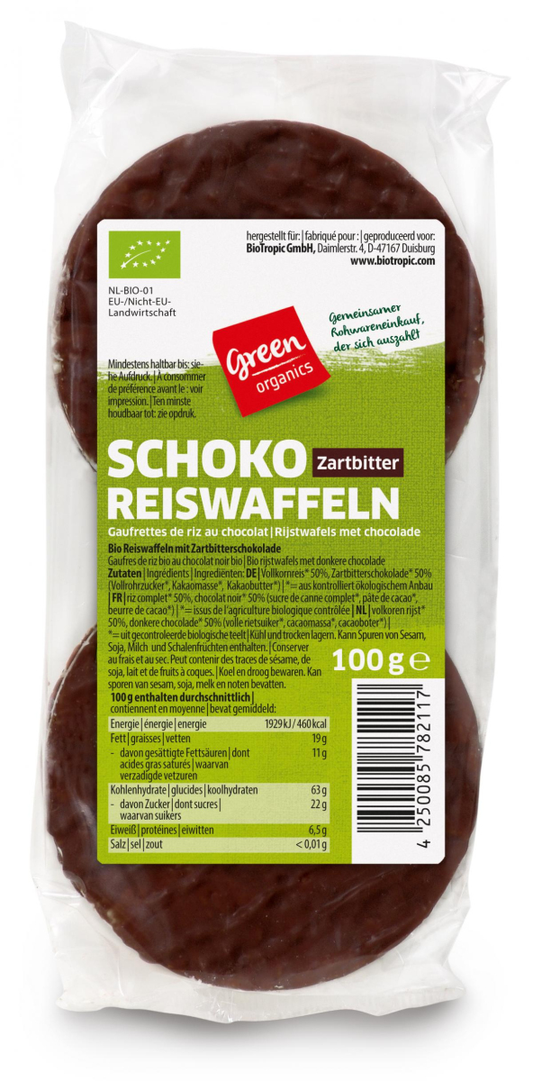 Schoko-Reiswaffeln Zartbitter