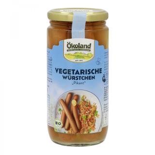 Vegetarische Würstchen pikant